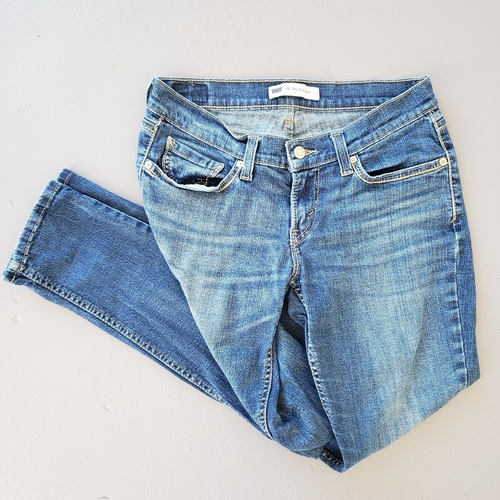 Levi's Blue Jeans, Skinny Leg Size 7